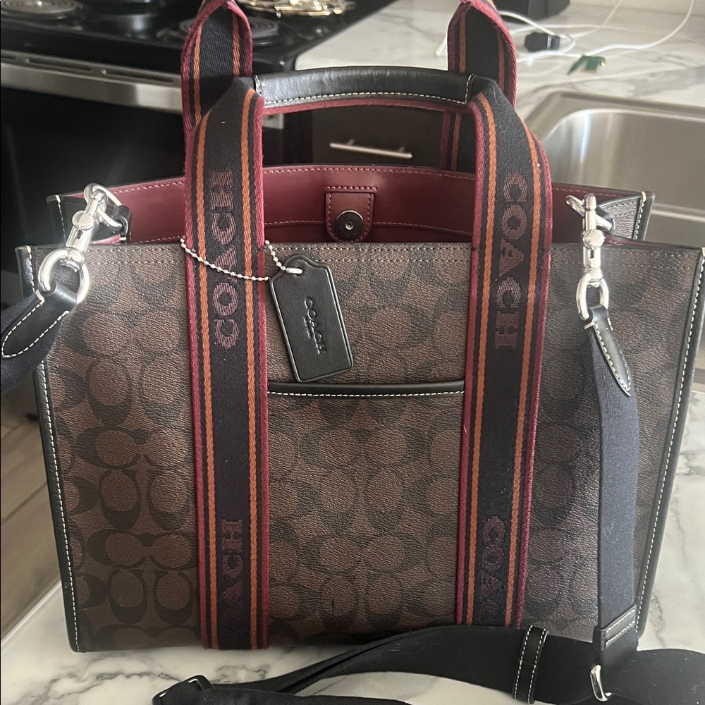 Coach Brown and Black Bag